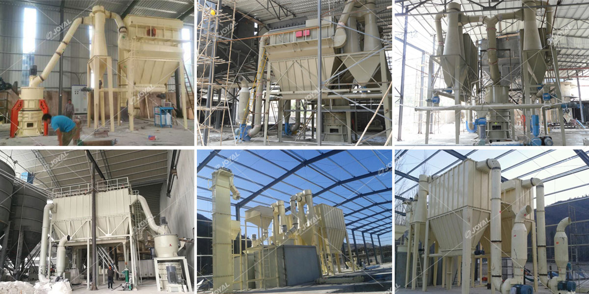 Calcium carbonate grinding plant